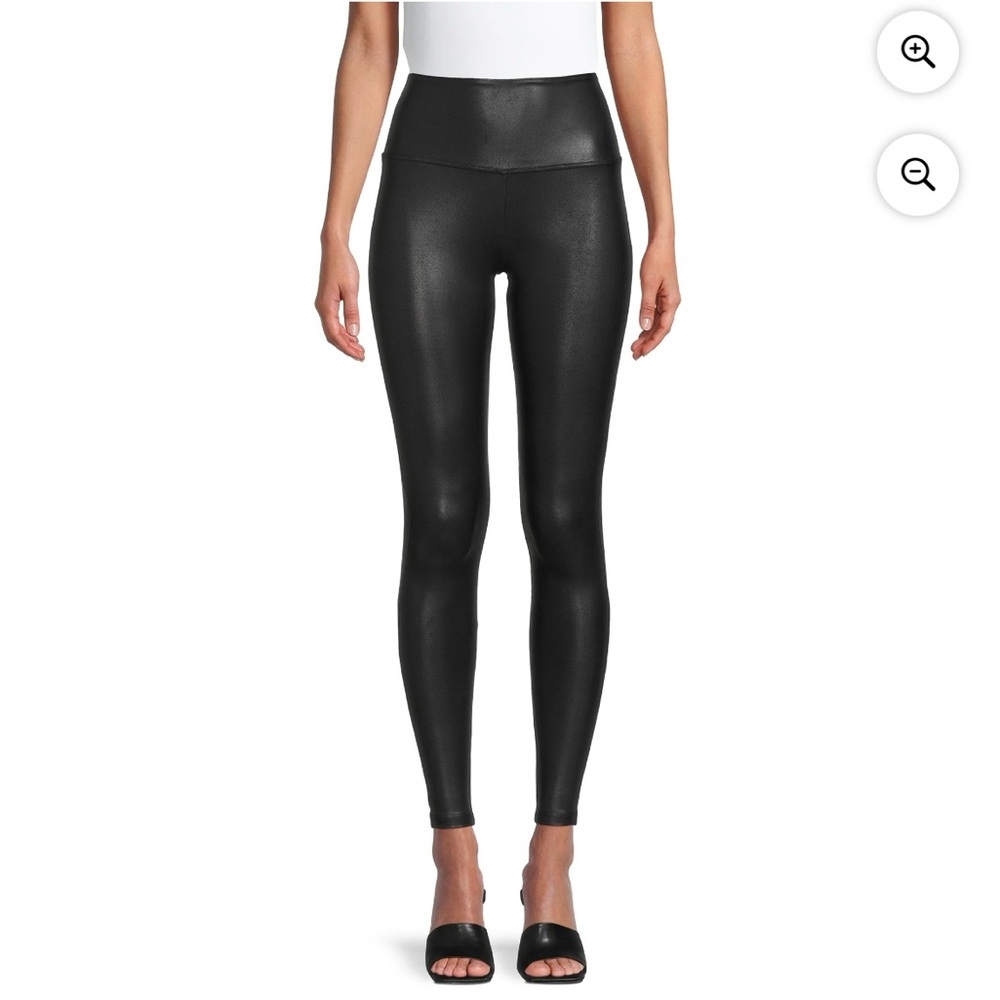 Black Faux Leather Leggings